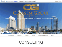 Tablet Screenshot of claasengroup.com